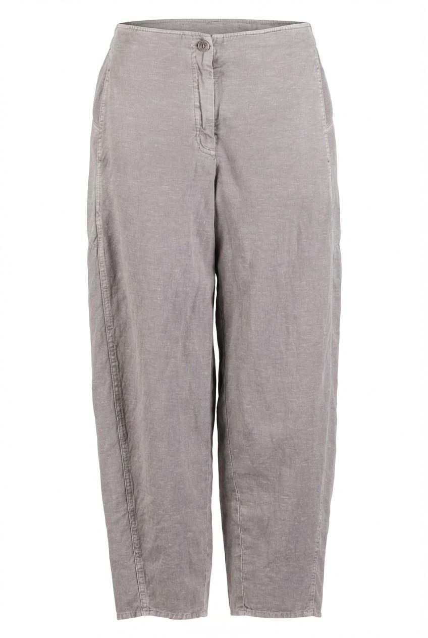 Trousers 629 - Lyocell linen cotton twill - 922CHALK - 10260110519