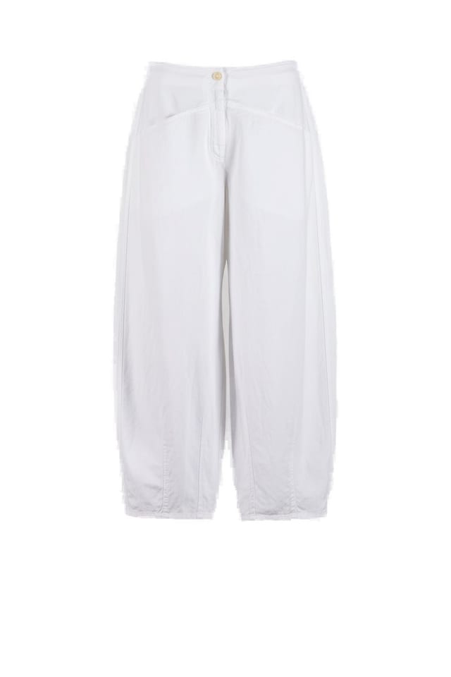 Trousers 630 - Lyocell linen cotton twill - 100WHITE - 10260110520