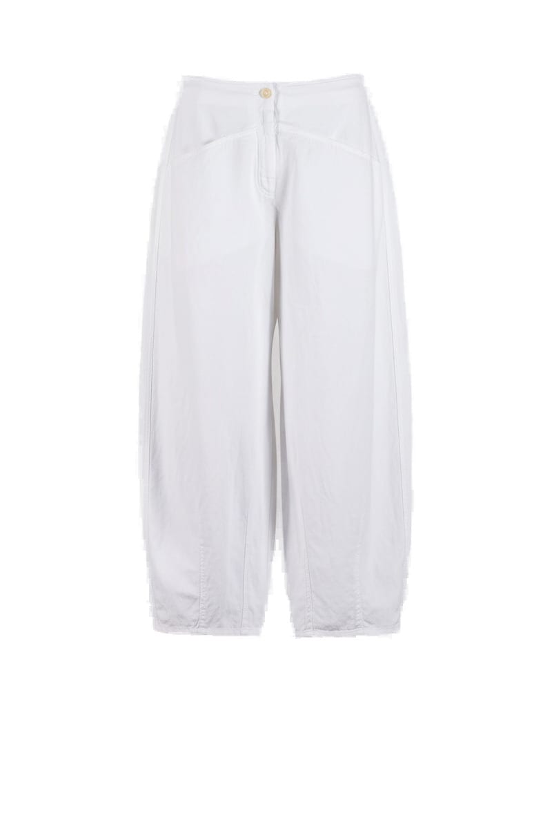 Trousers 630 - Lyocell linen cotton twill - 100WHITE - 10260110520
