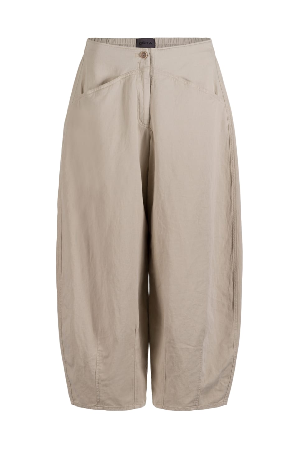 Trousers 630 - Lyocell linen cotton twill - 120NETTLE - 10260110520