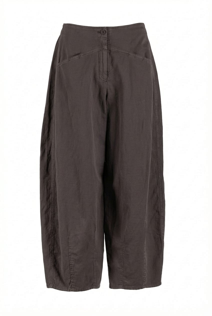 Trousers 630 - Lyocell linen cotton twill - 480SHALE - 10260110520