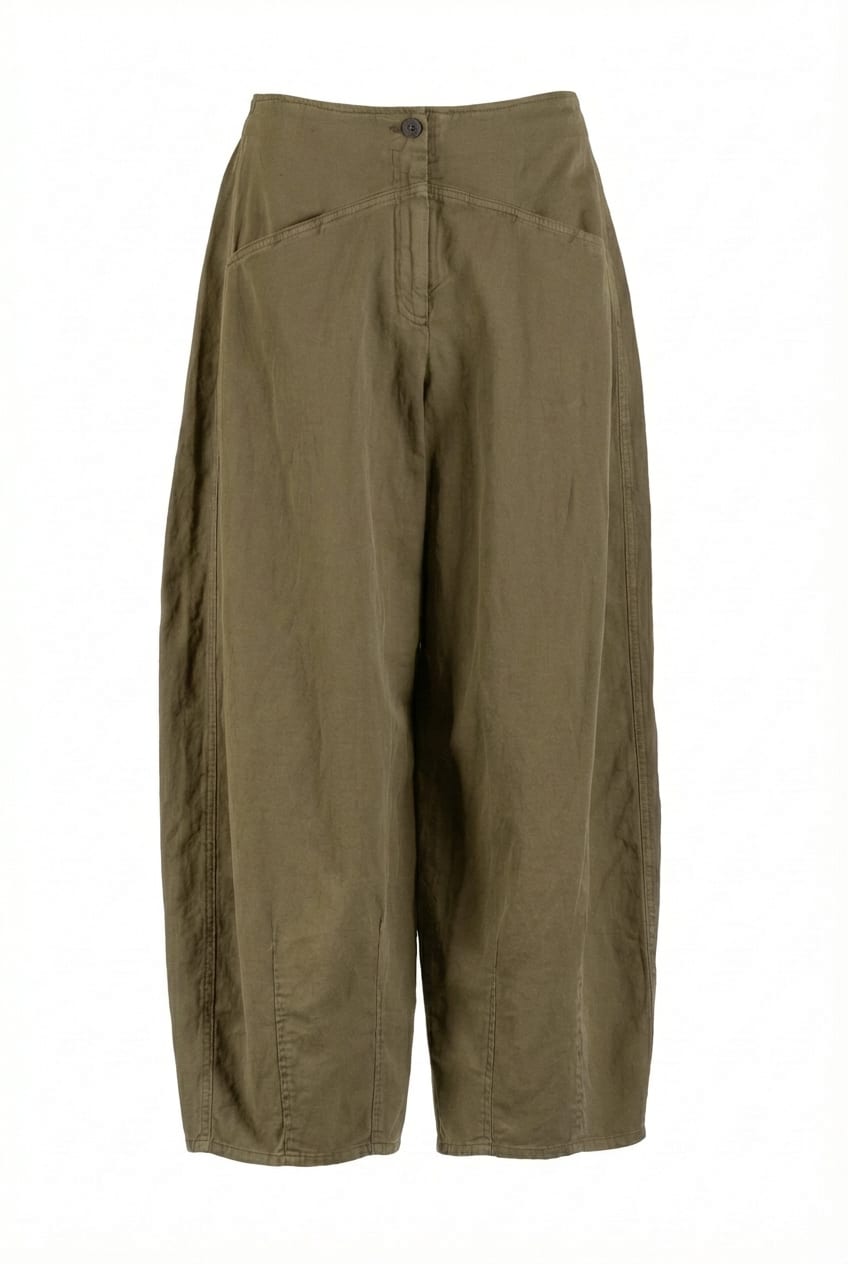 Trousers 630 - Lyocell linen cotton twill - 742CANE - 10260110520