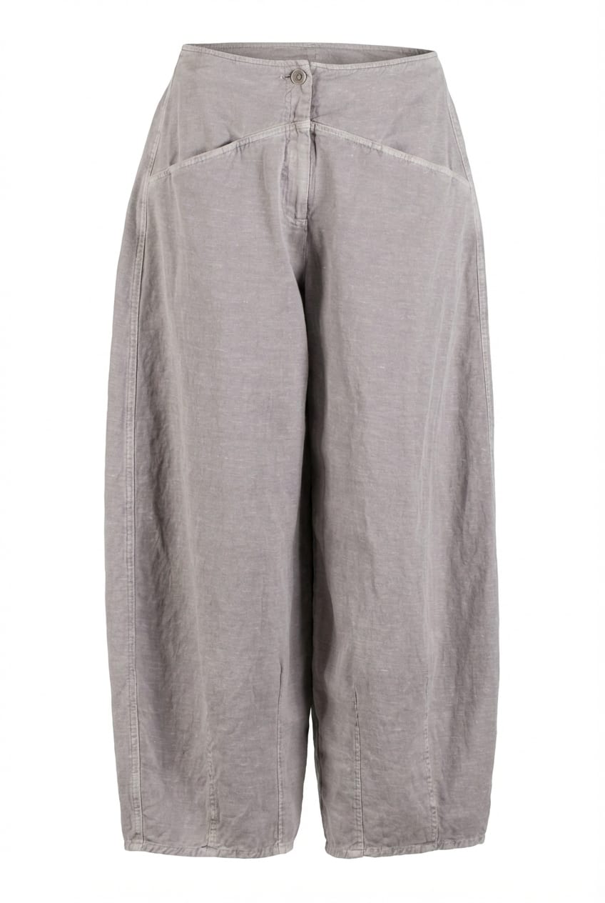 Trousers 630 - Lyocell linen cotton twill - 922CHALK - 10260110520