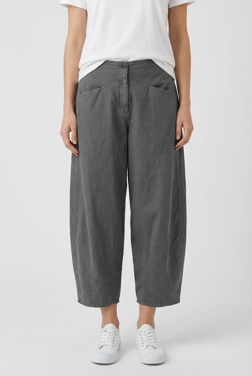 Trousers 630 - Lyocell linen cotton twill - 952CAVE - 10260110520