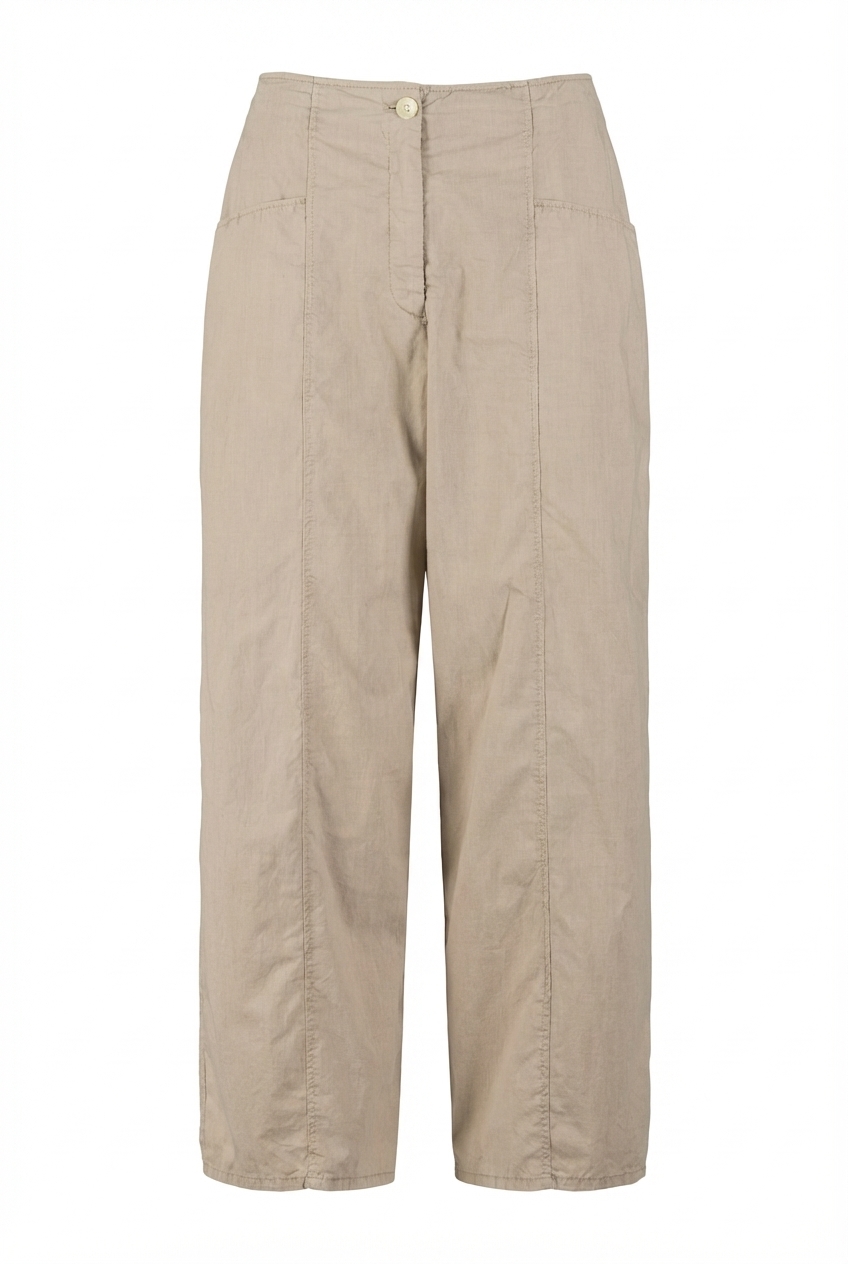 Trousers 619 Beige Pure cotton