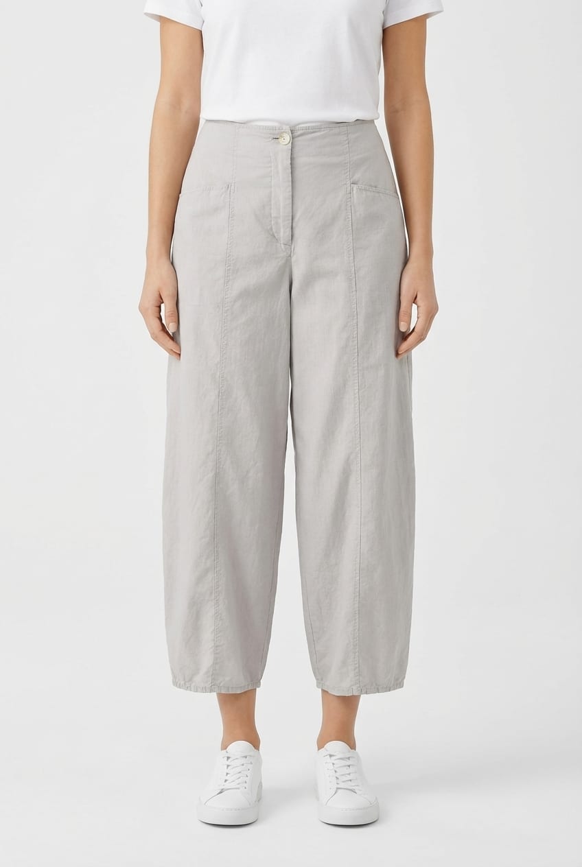 Broek 619 - Poplin katoen - 922CHALK - 10260110522