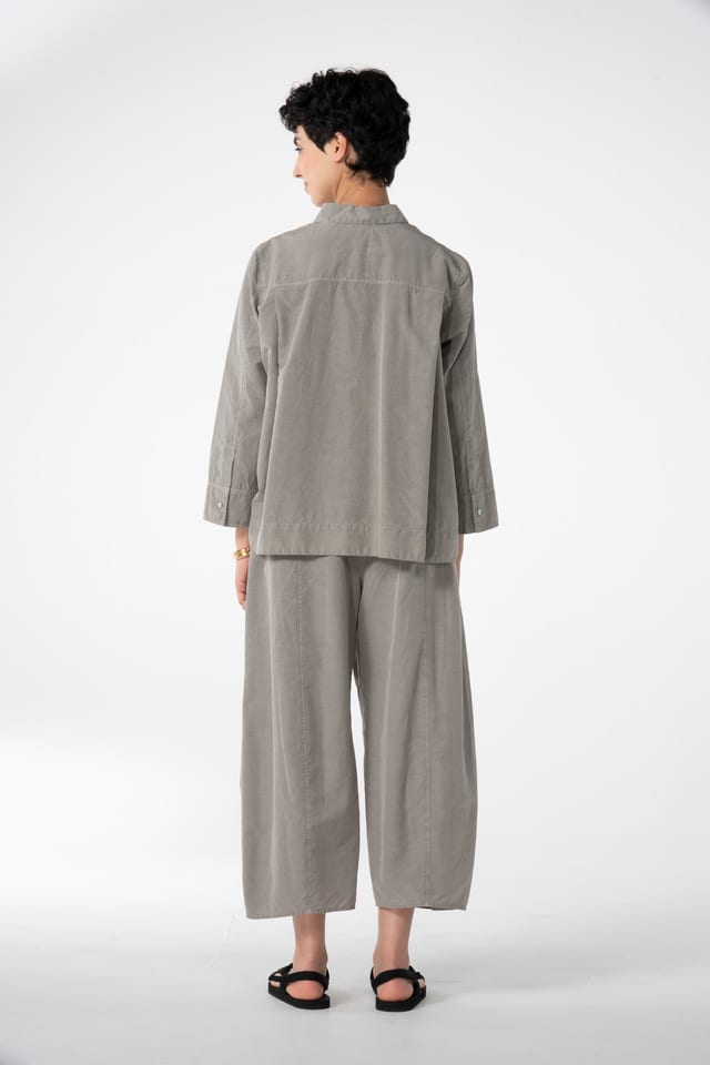 Trousers 634 - Cotton cupro rips - 122NETTLE - 10260110525