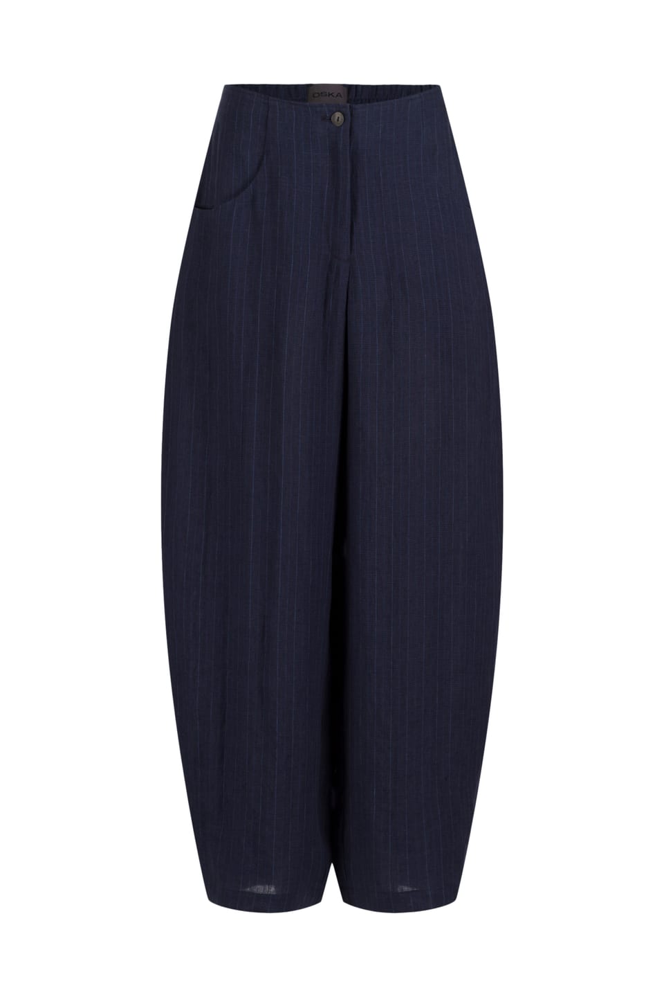 Trousers 635 - Blue Linen - 490NAVY - 10260110526