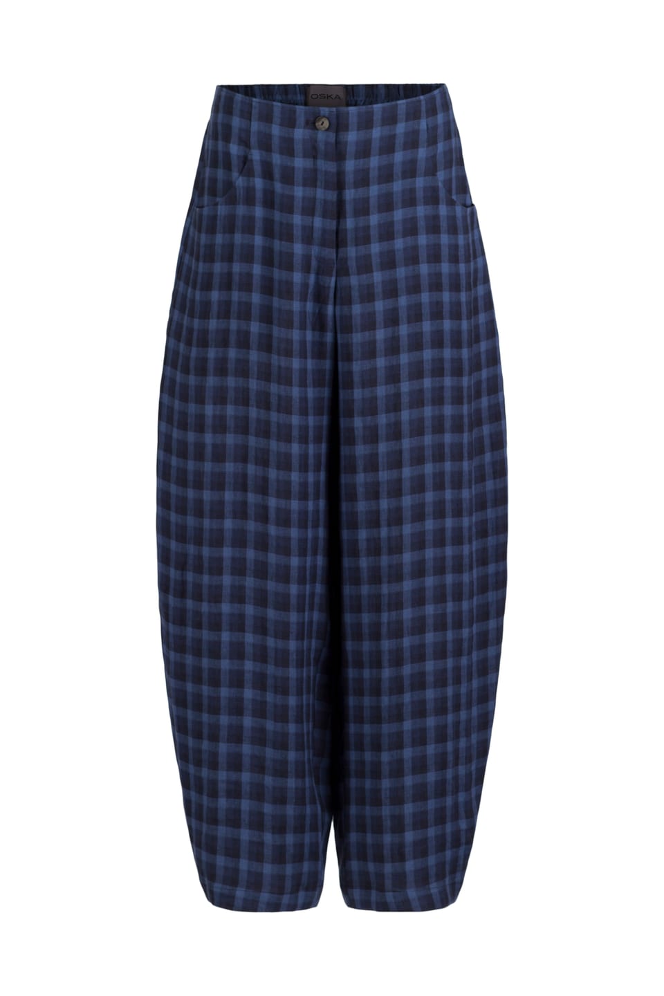 Trousers 635 - Blue Linen - 493NAVY - 10260110526