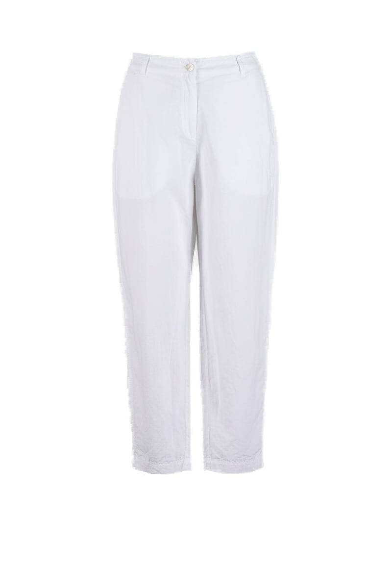 Trousers 636 - Flowing dobby - 100WHITE - 10260110527