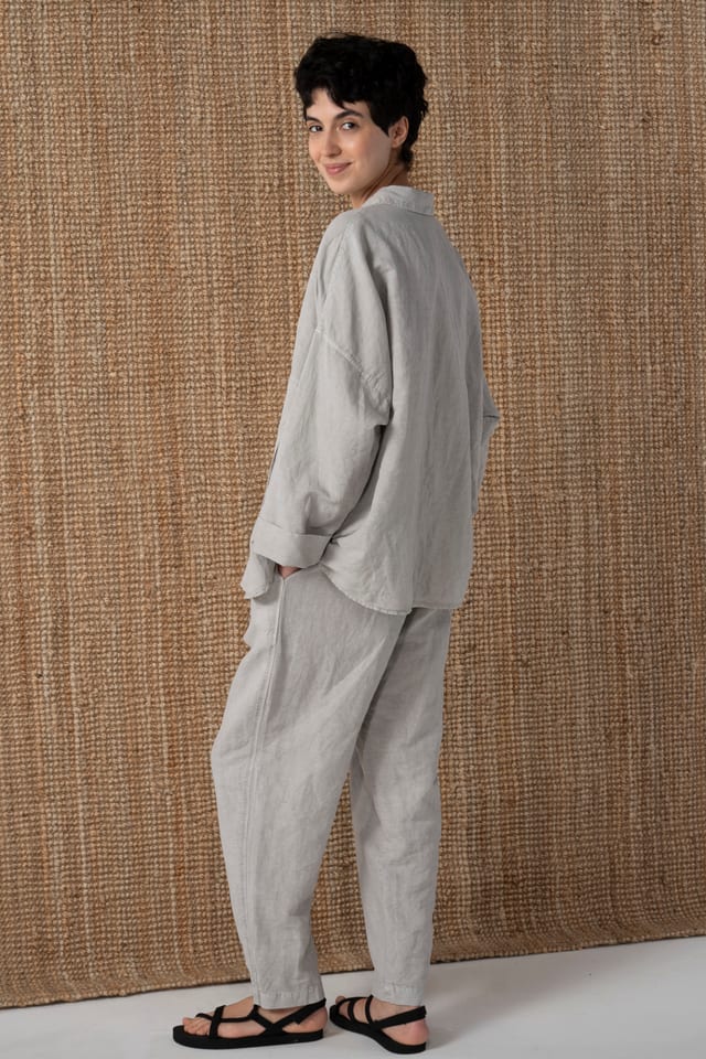 Hose 636 - Fließender Dobby - 922CHALK - 10260110527