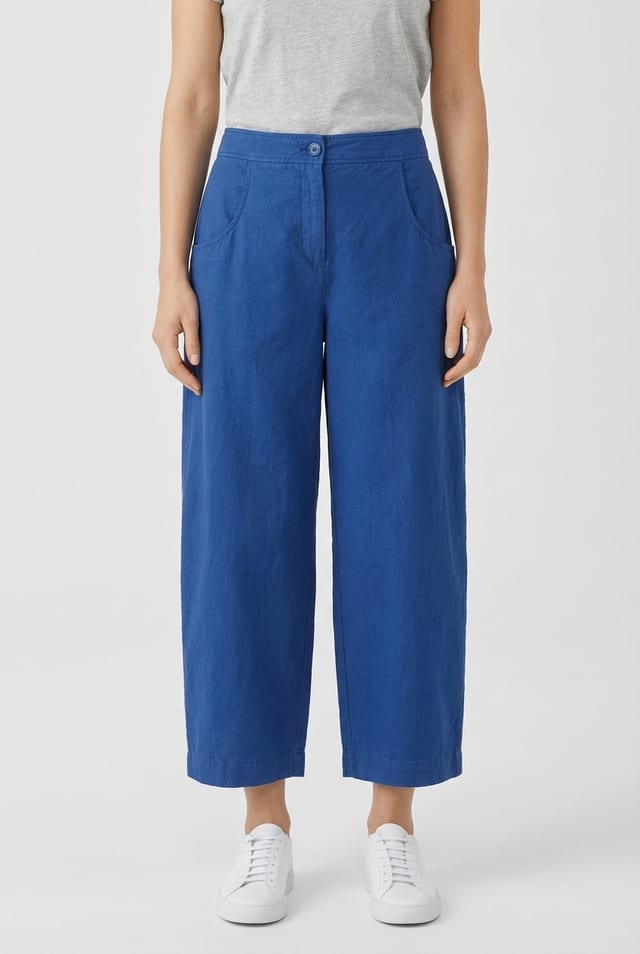 Trousers 637 - Cotton linen twill - 572DENIM - 10260110528