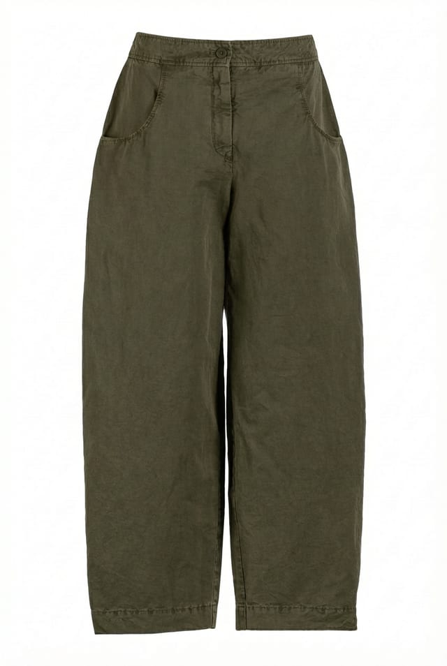 Hose 637 - Baumwoll-Leinen Twill - 772CACTUS - 10260110528