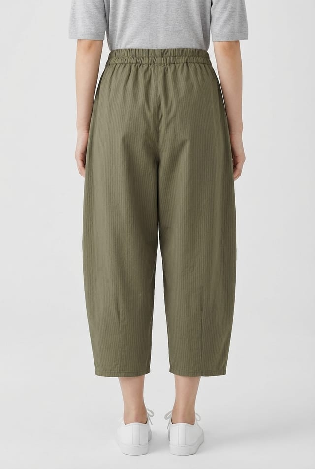Hose 639 - Unregelmässige, feine Streifen auf Baumwoll-Stretch - 780PALMTREE - 10260110530