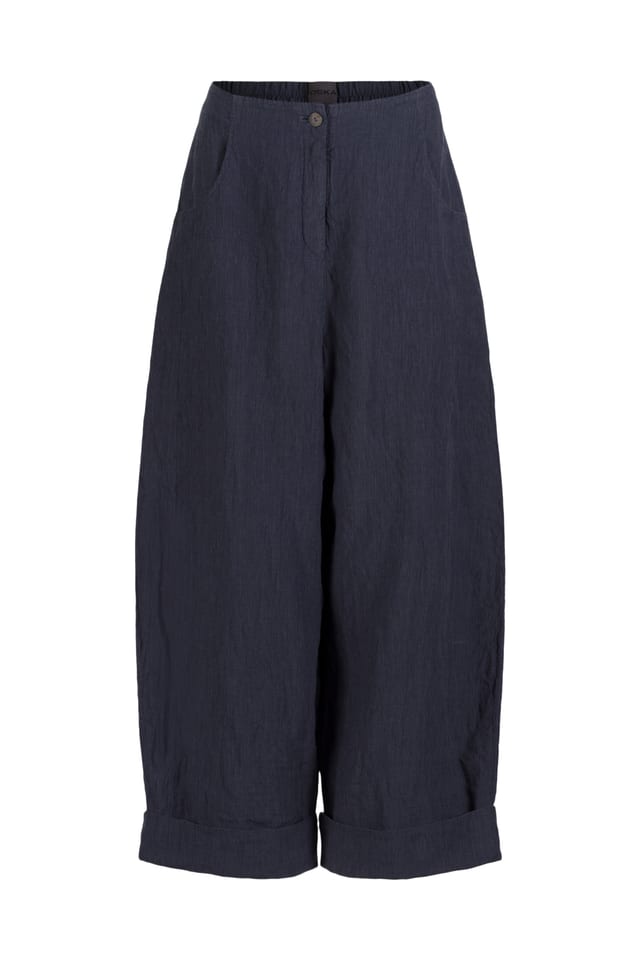 Trousers 640 - Linen cotton fil-à-fil - 470DEW - 10260110531