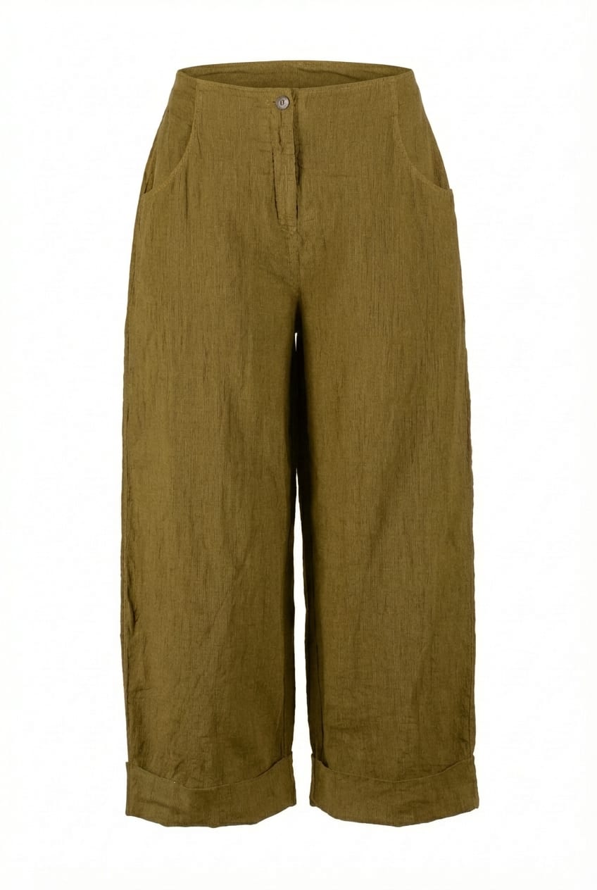 Trousers 640 - Linen cotton fil-à-fil - 750NUGGET - 10260110531