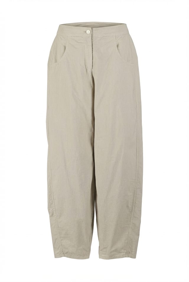 Trousers 641 - Irregular, fine stripes on stretch cotton - 10260110532