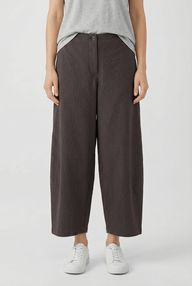 Trousers 642 - Mélange stripe - 480SHALE - 10260110533