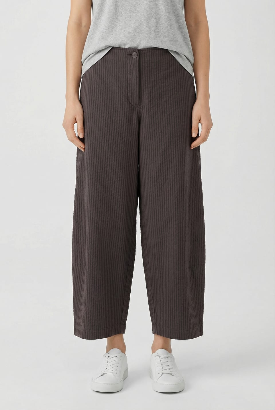Trousers 642 - Mélange stripe - 480SHALE - 10260110533