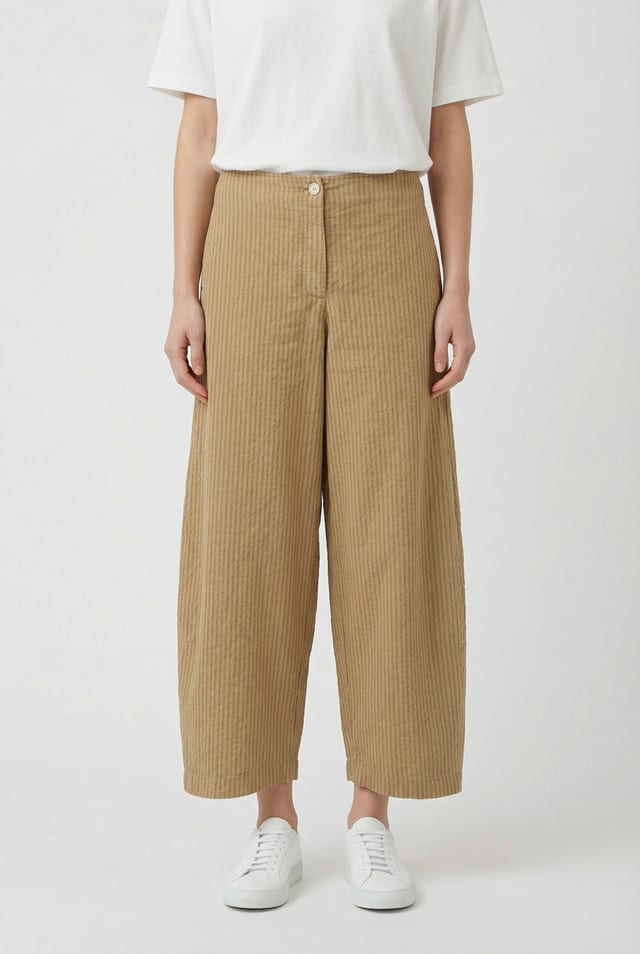 Trousers 642 - Mélange stripe - 840DUNE - 10260110533