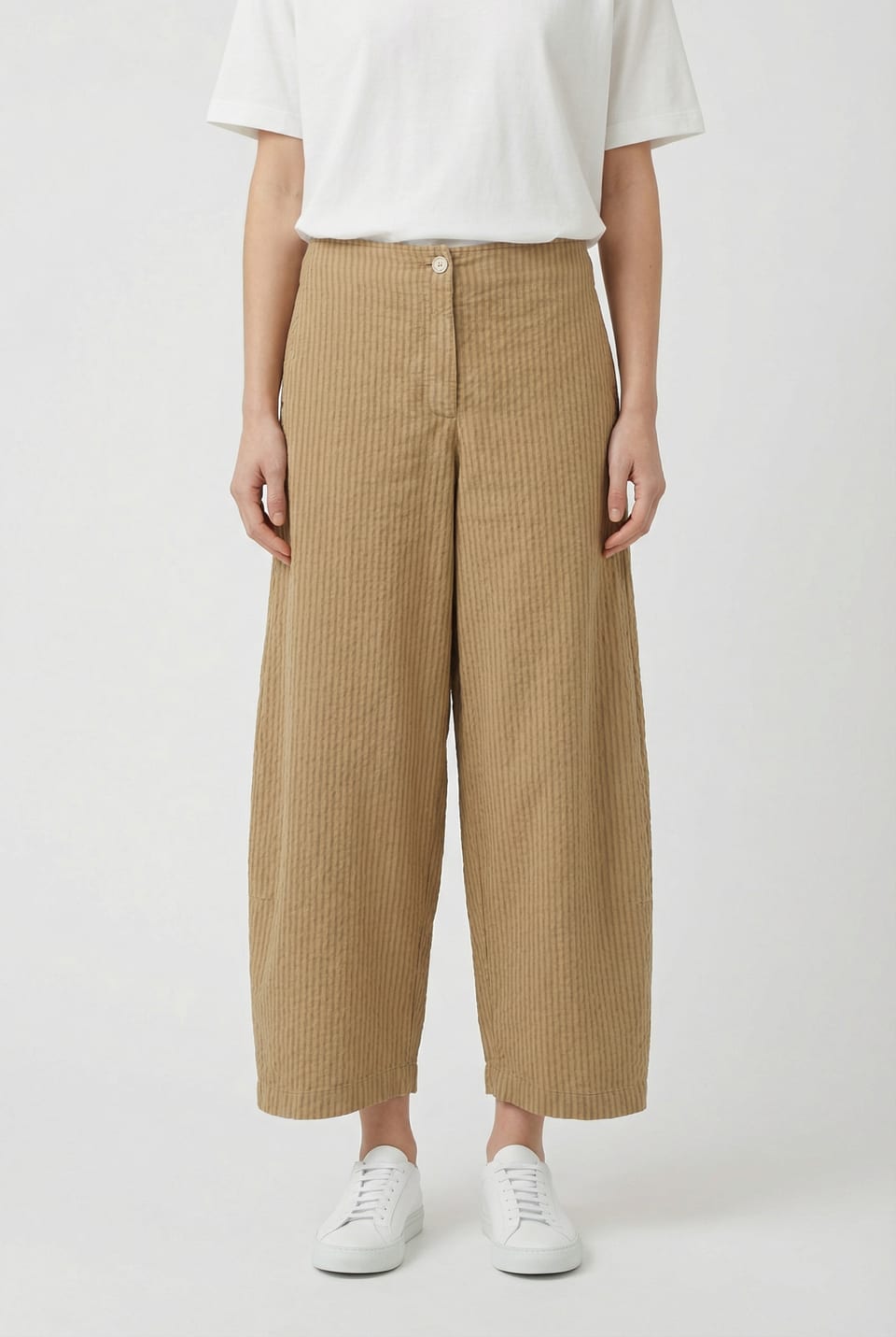 Trousers 642 - Mélange stripe - 840DUNE - 10260110533