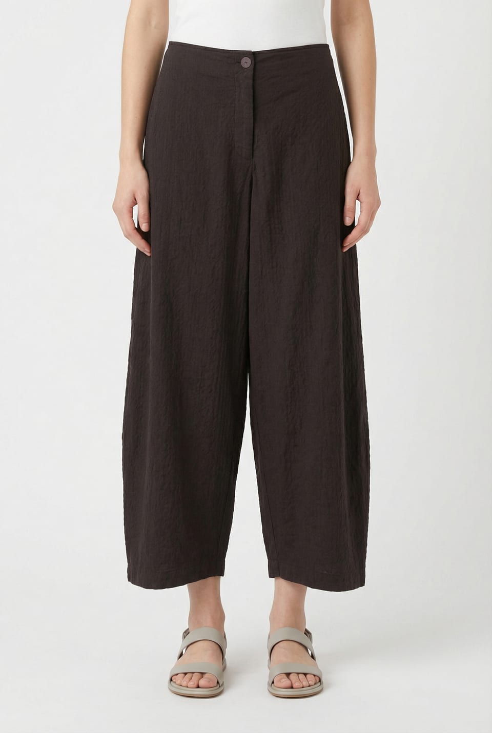Trousers 642 - Mélange stripe - 990BLACK - 10260110533
