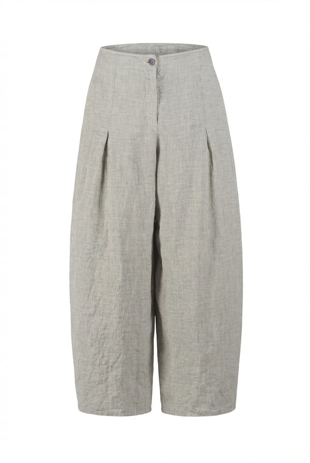 Trousers 643 - Linen fine stripes - 120NETTLE - 10260110534