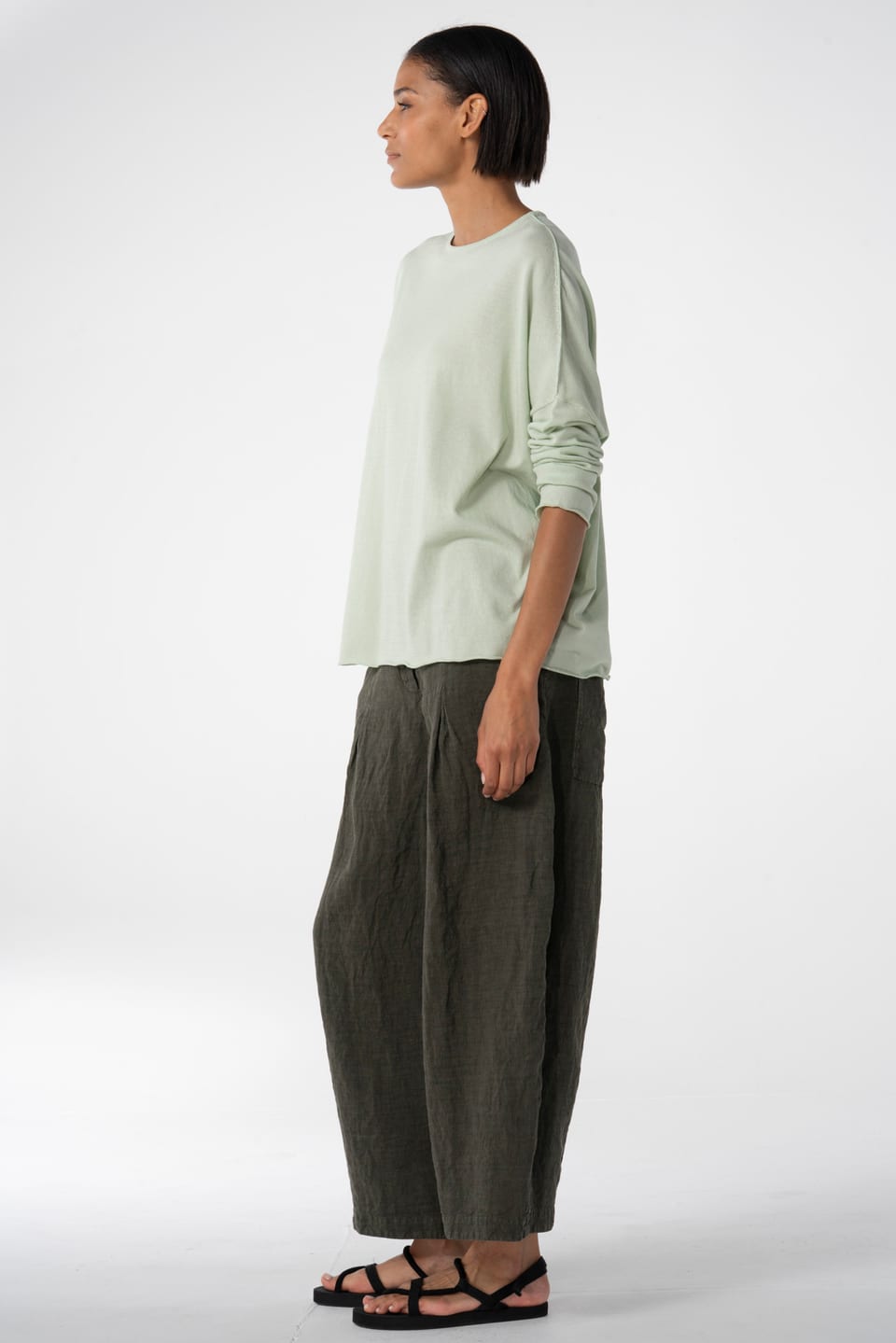 Broek 643 - Linnen streep - 780PALMTREE - 10260110534