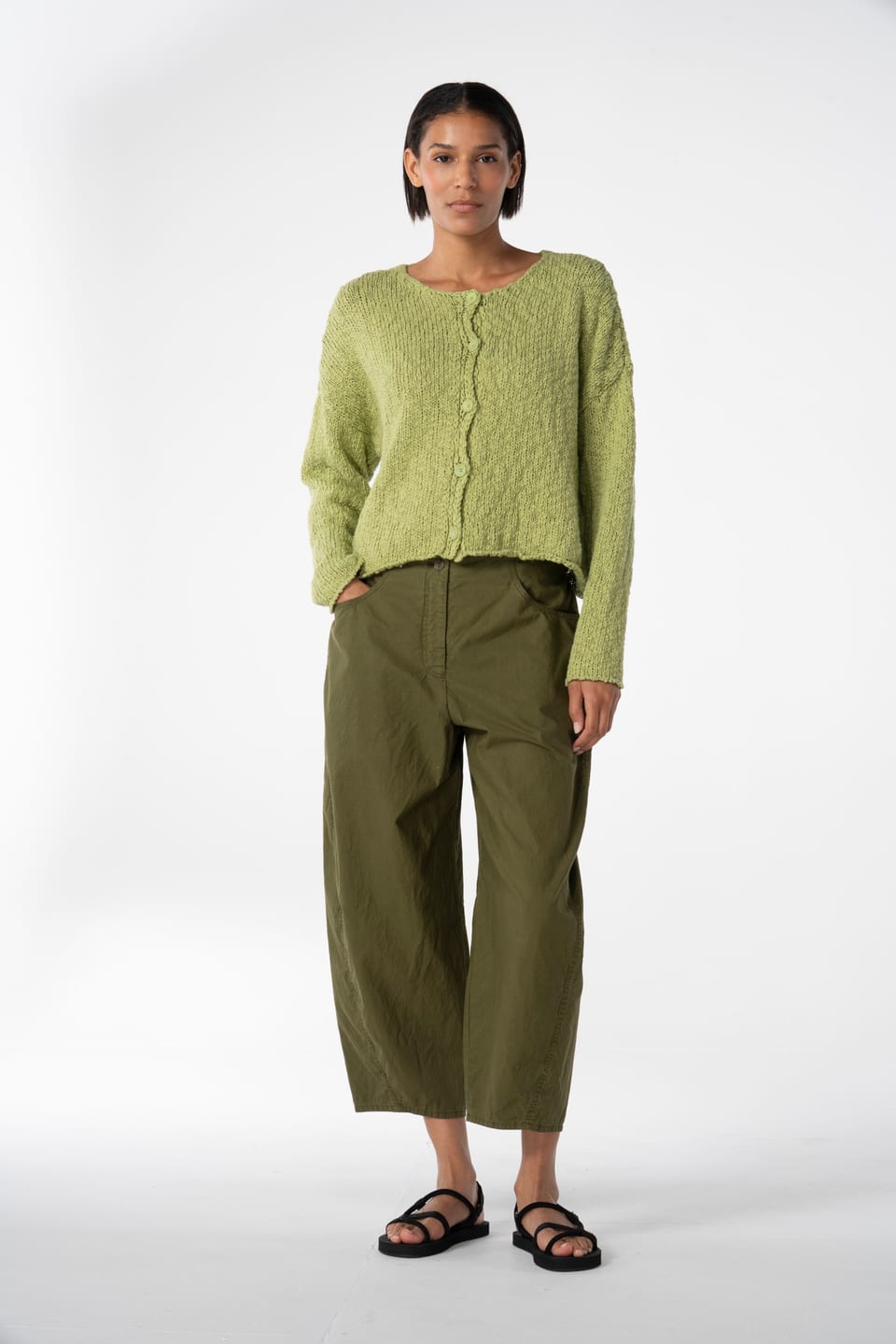 Trousers 646 - Cotton rips - 772CACTUS - 10260110537