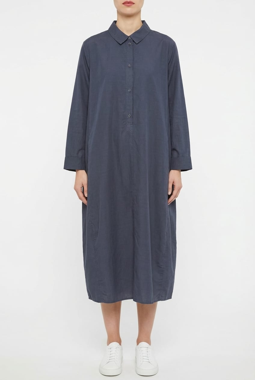 Dress 609 - Cotton cupro rips - 472DEW - 10260110550