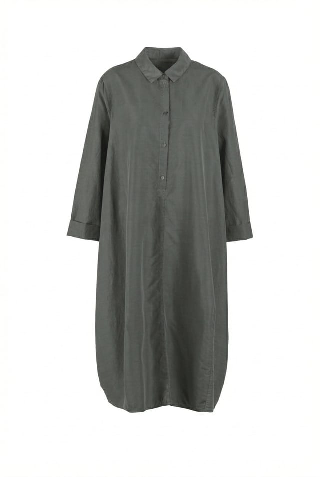 Dress 609 - Cotton cupro rips - 652ALOE - 10260110550
