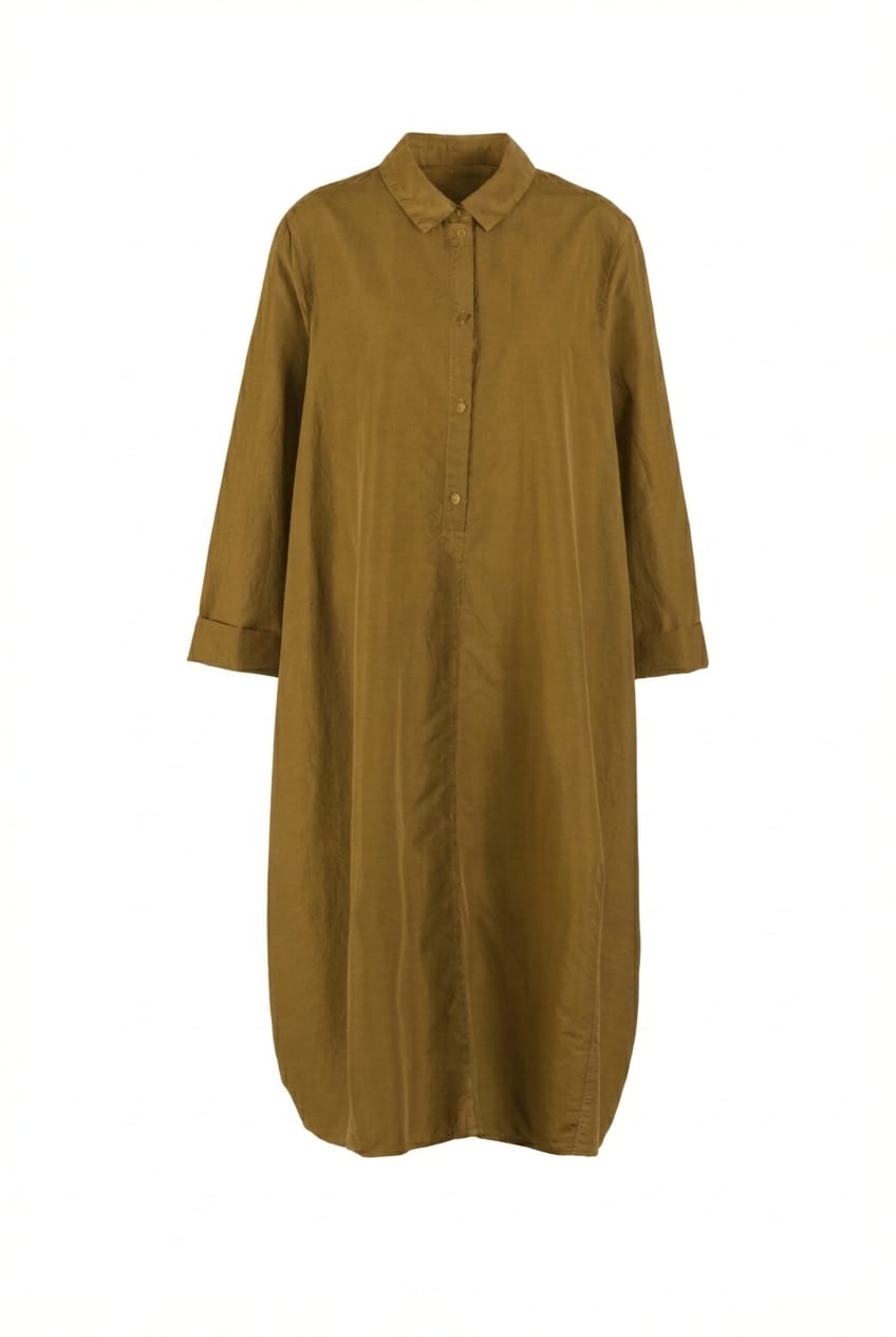 Dress 609 - Cotton cupro rips - 752NUGGET - 10260110550