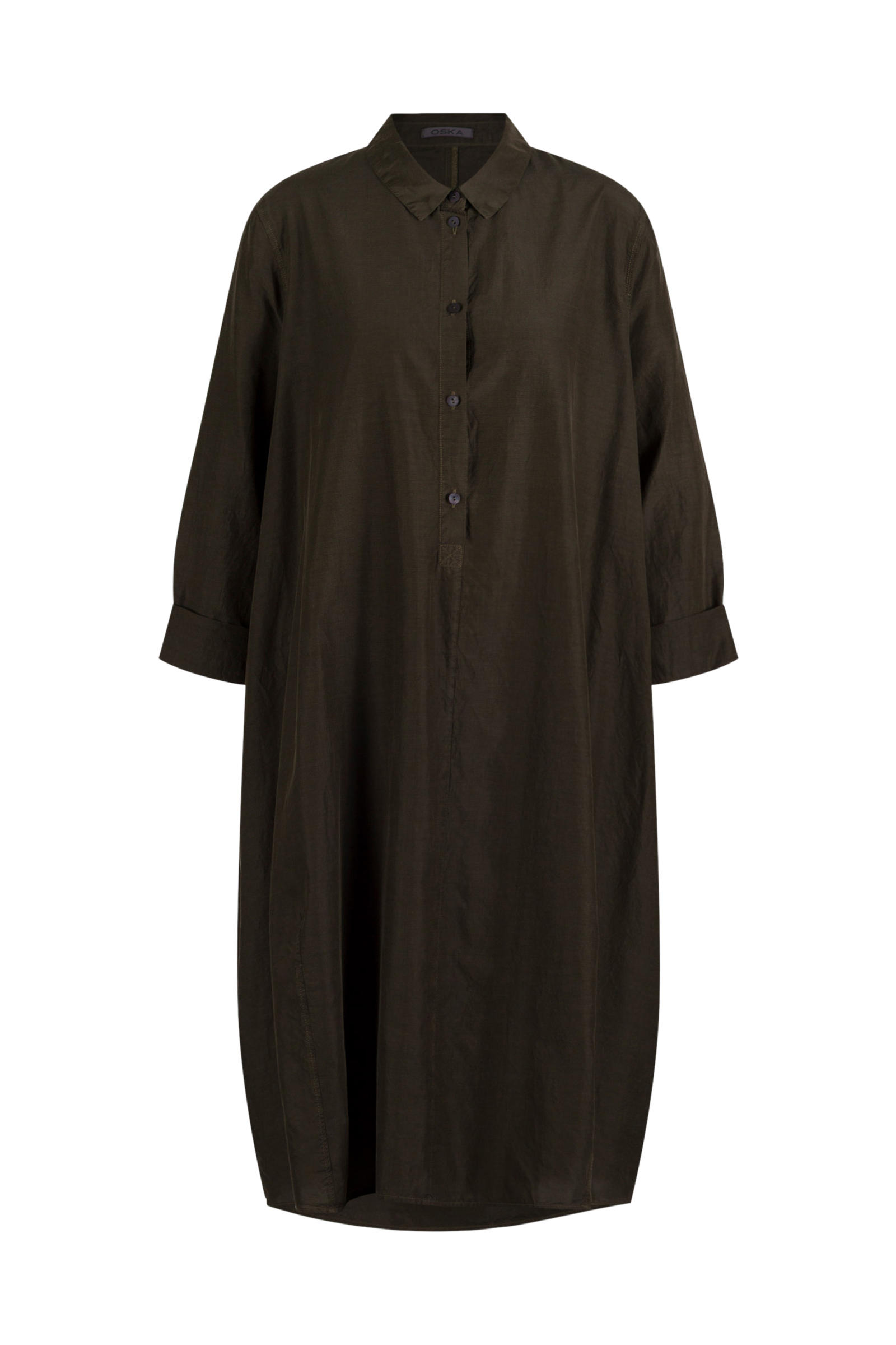 Dress 609 Brown Cotton cupro rips
