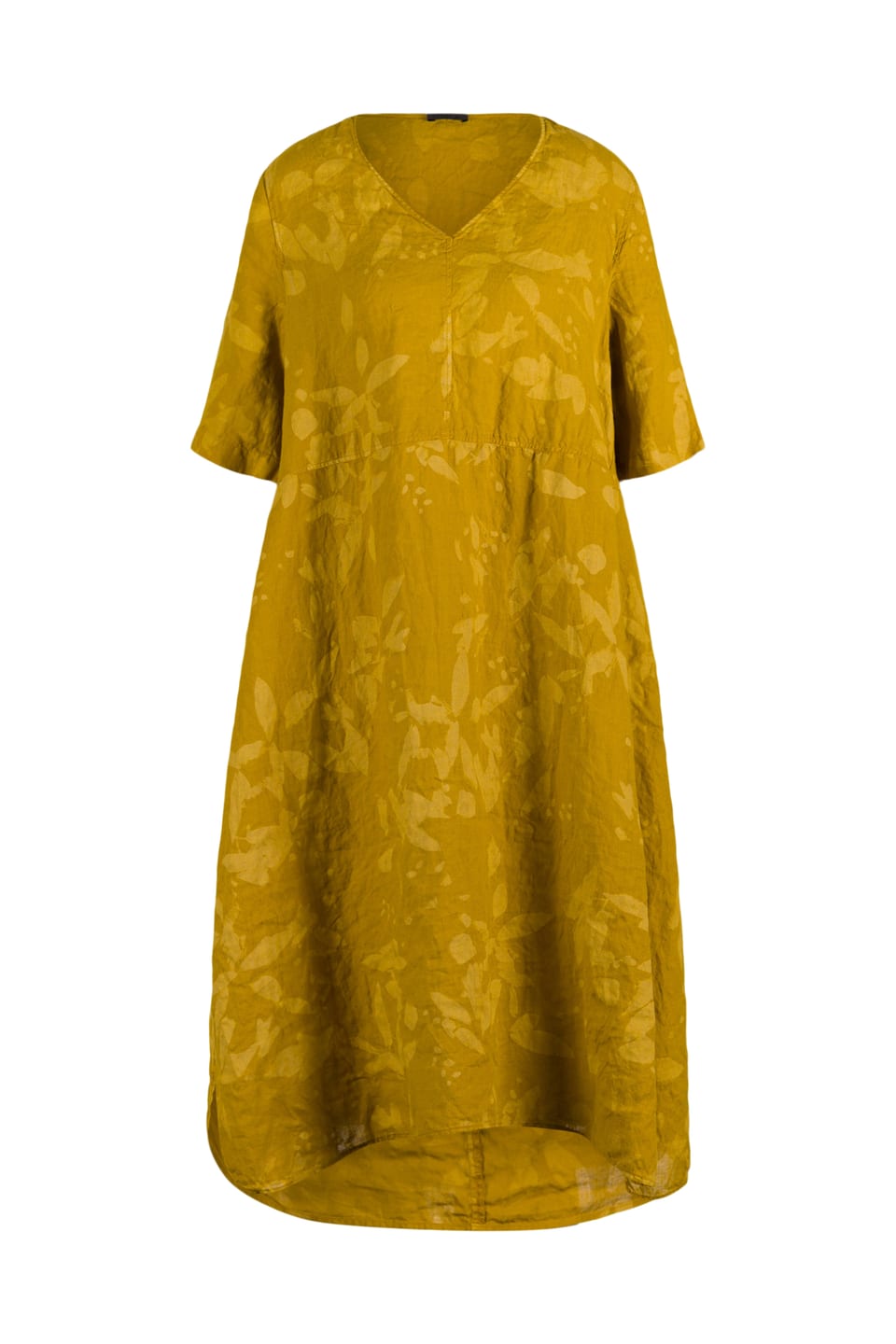 Dress 611 - Chalk print on pure hemp - 750NUGGET - 10260110552