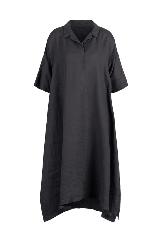 Šaty 615 - Pure linen - 490NAVY - 10260110556