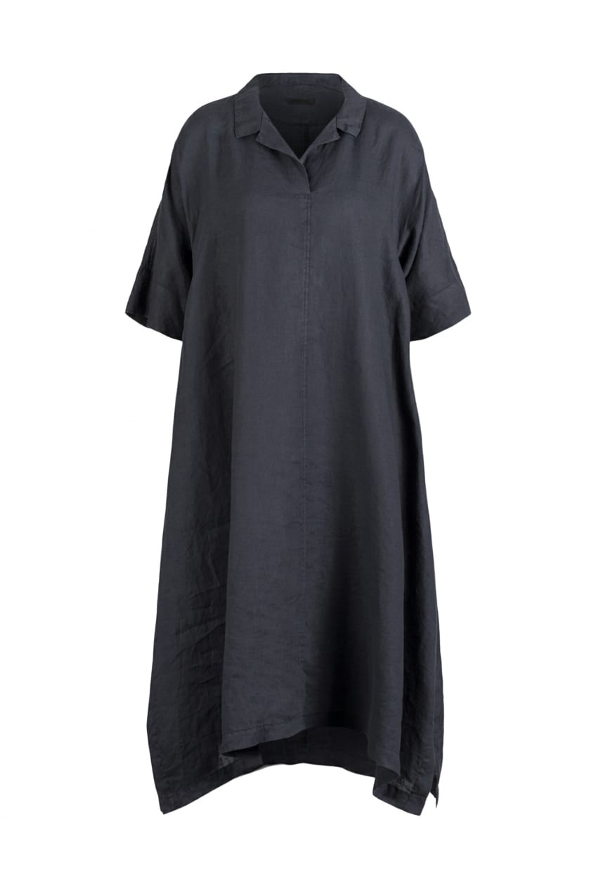 Dress 615 - Pure linen - 572DENIM - 10260110556