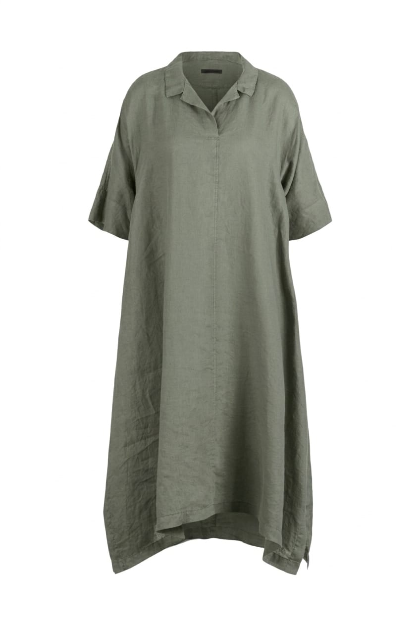Dress 615 - Pure linen - 622POOL - 10260110556