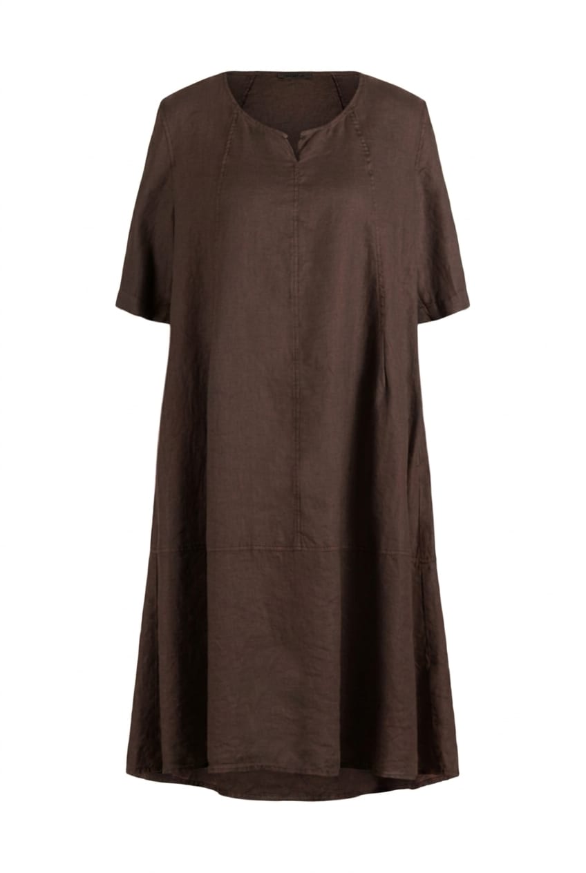 Dress 620 - Pure linen - 480SHALE - 10260110561