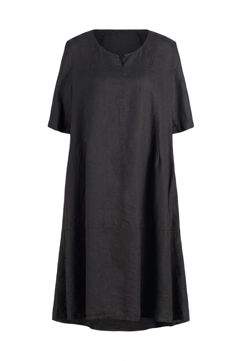 Dress 620 - Pure linen - 490NAVY - 10260110561