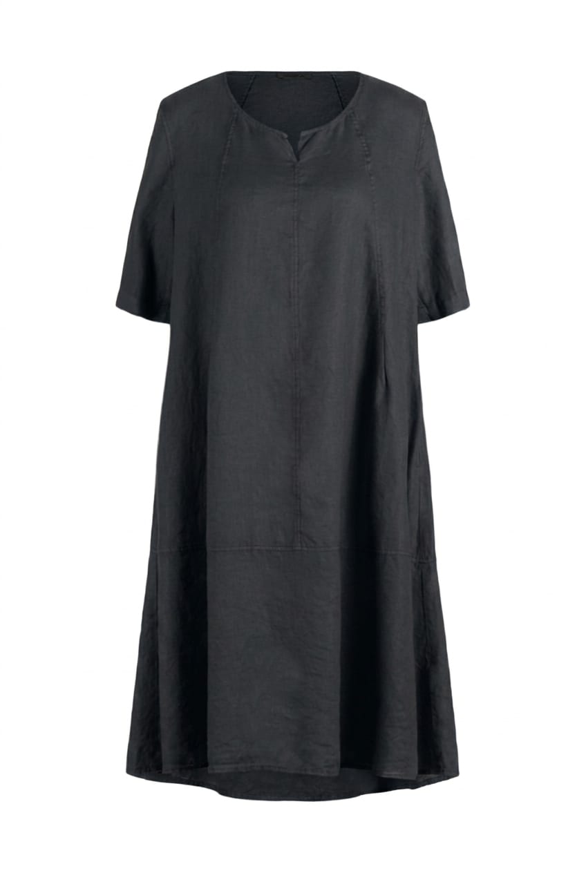 Dress 620 - Pure linen - 572DENIM - 10260110561