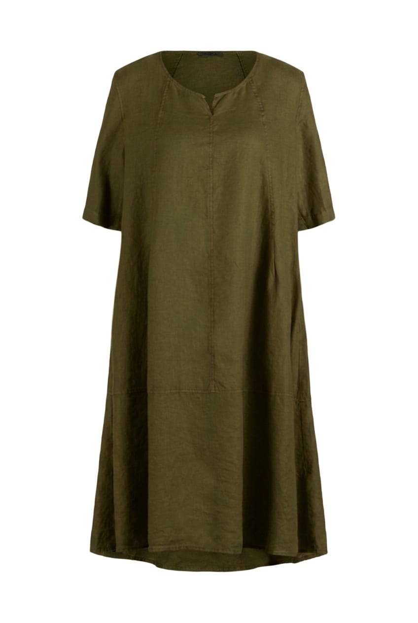 Dress 620 - Pure linen - 772CACTUS - 10260110561