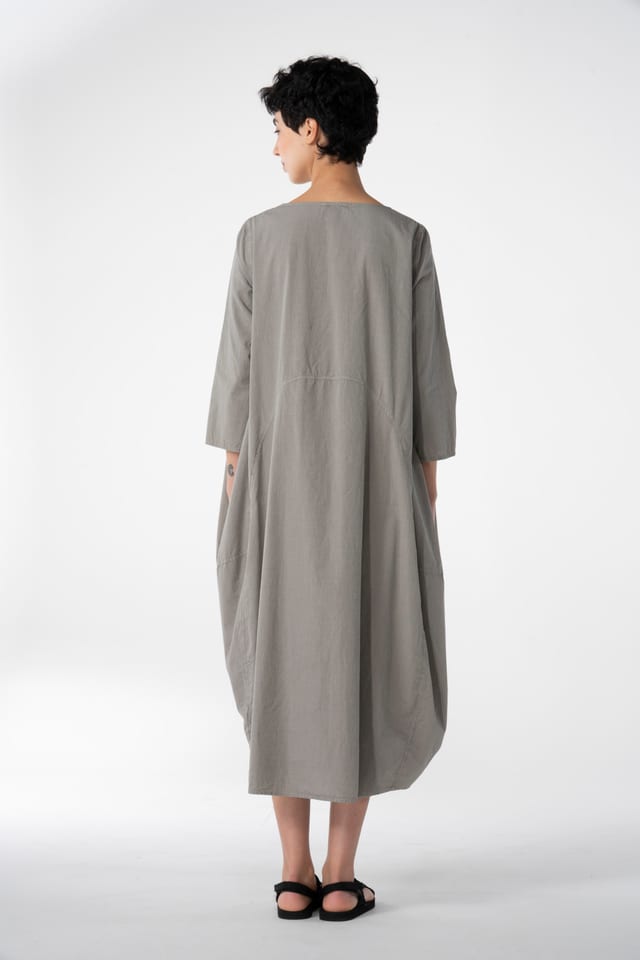 Dress 625 - Windowpane poplin - 122NETTLE - 10260110566
