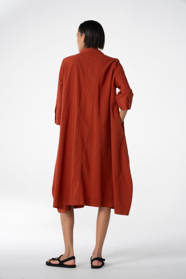 Dress 626 - Cotton with micro-stripes - 260PICANTE - 10260110567