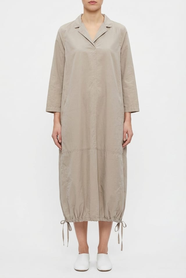 Dress 628 - Micro twill in cotton lyocell blend - 122NETTLE - 10260110569