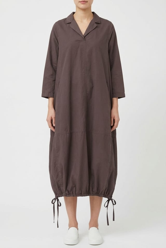 Šaty 628 - Micro twill in cotton lyocell blend - 482SHALE - 10260110569