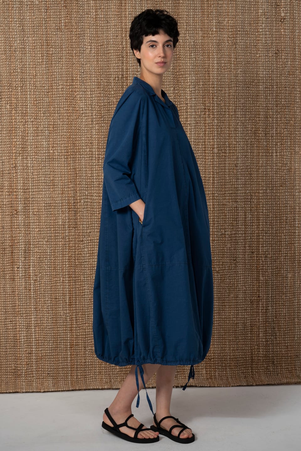 Dress 628 - Micro twill in cotton lyocell blend - 572DENIM - 10260110569