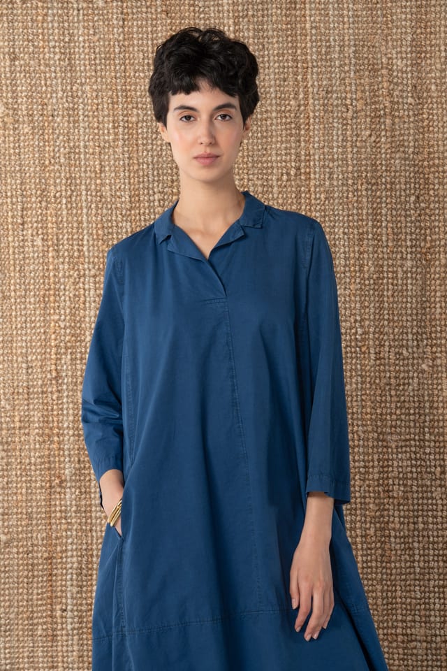 Dress 628 - Micro twill in cotton lyocell blend - 572DENIM - 10260110569
