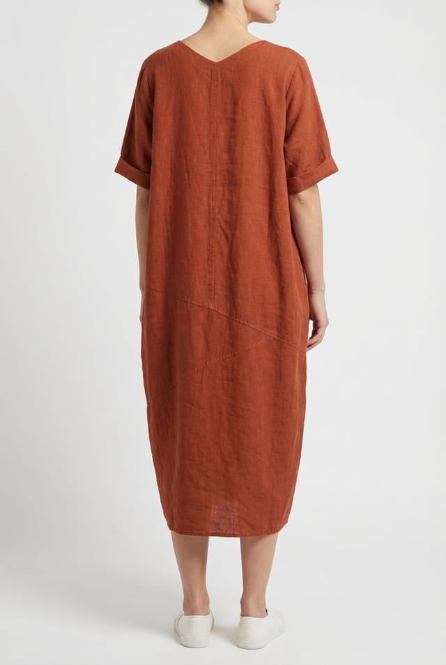 Šaty 629 - Linen fine stripes - 260PICANTE - 10260110570