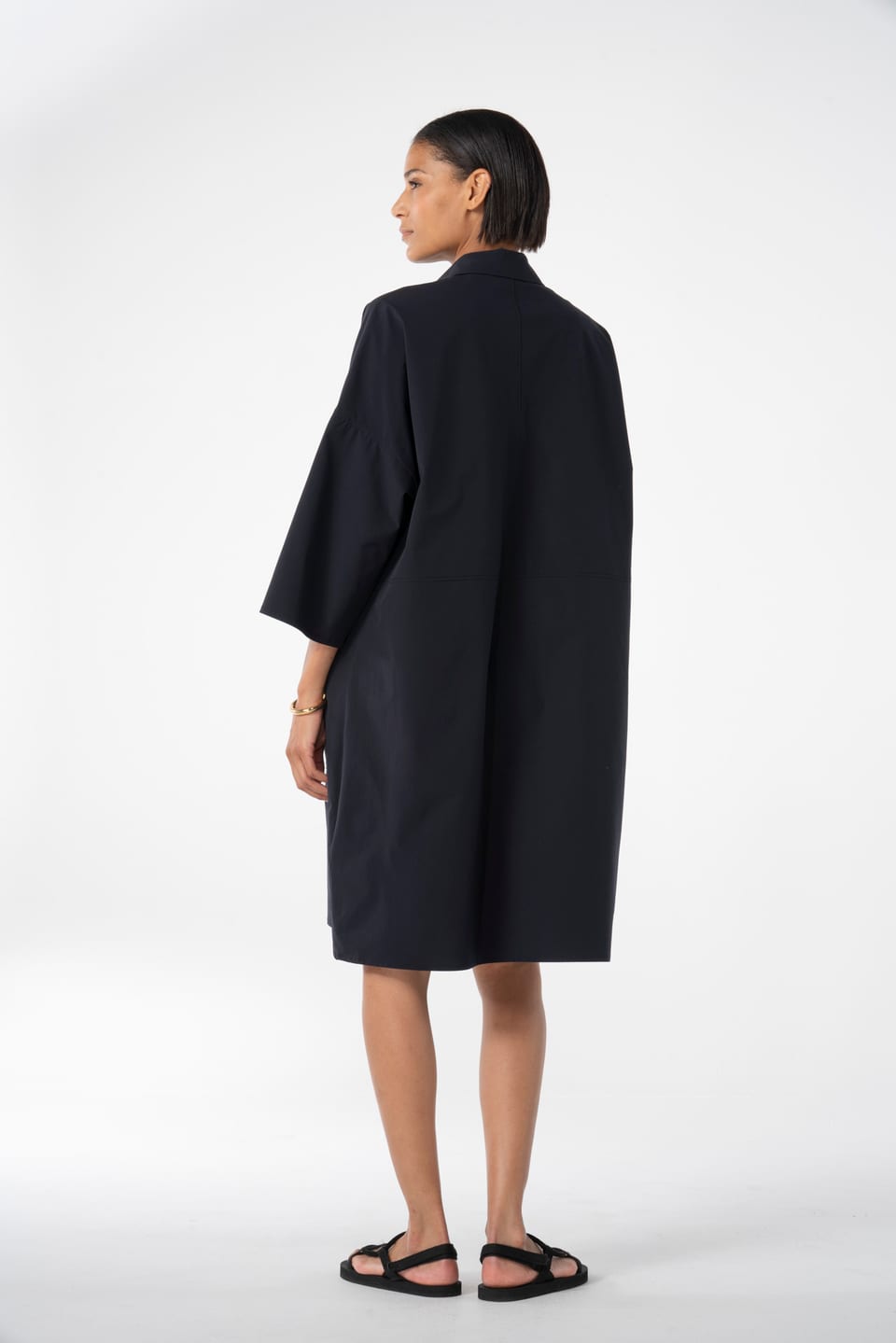 Jurk 630 - Techno popeline - 490NAVY - 10260110571