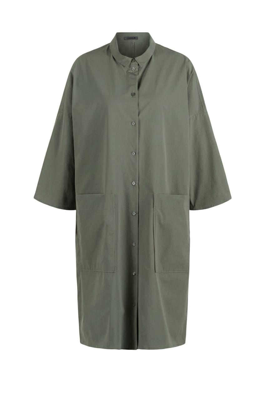 Jurk 630 - Techno popeline - 650ALOE - 10260110571